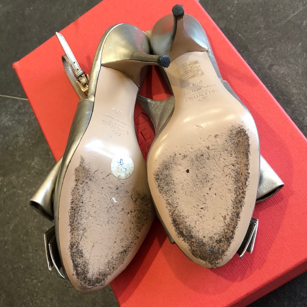 Authentic Valentino Mena Slingback Heels View 4